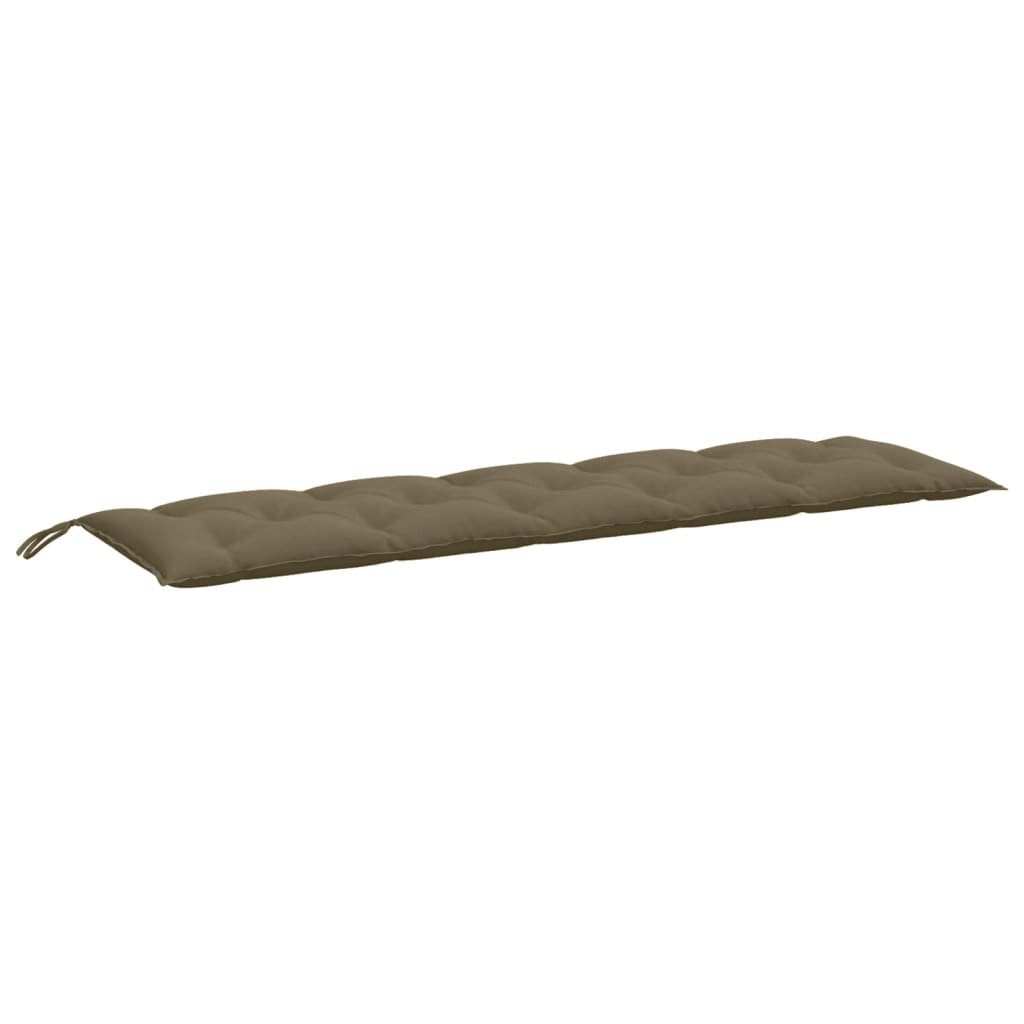 vidaXL Poduszki na ławkę ogrodową, 2 szt., melanż taupe, 180x50x7 cm
