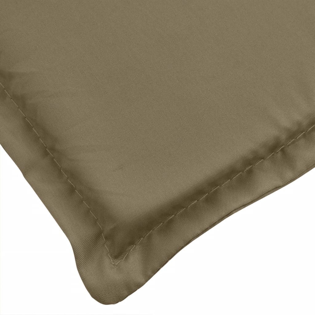 vidaXL Poduszki na ławkę ogrodową, 2 szt., melanż taupe, 180x50x7 cm