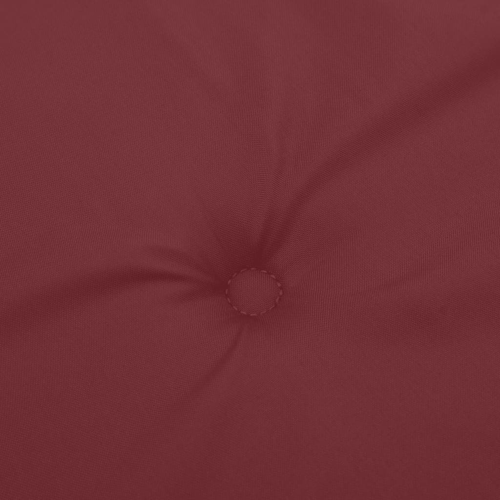 vidaXL Poduszki na ławkę ogrodową, 2 szt., bordowy melanż, 200x50x7 cm
