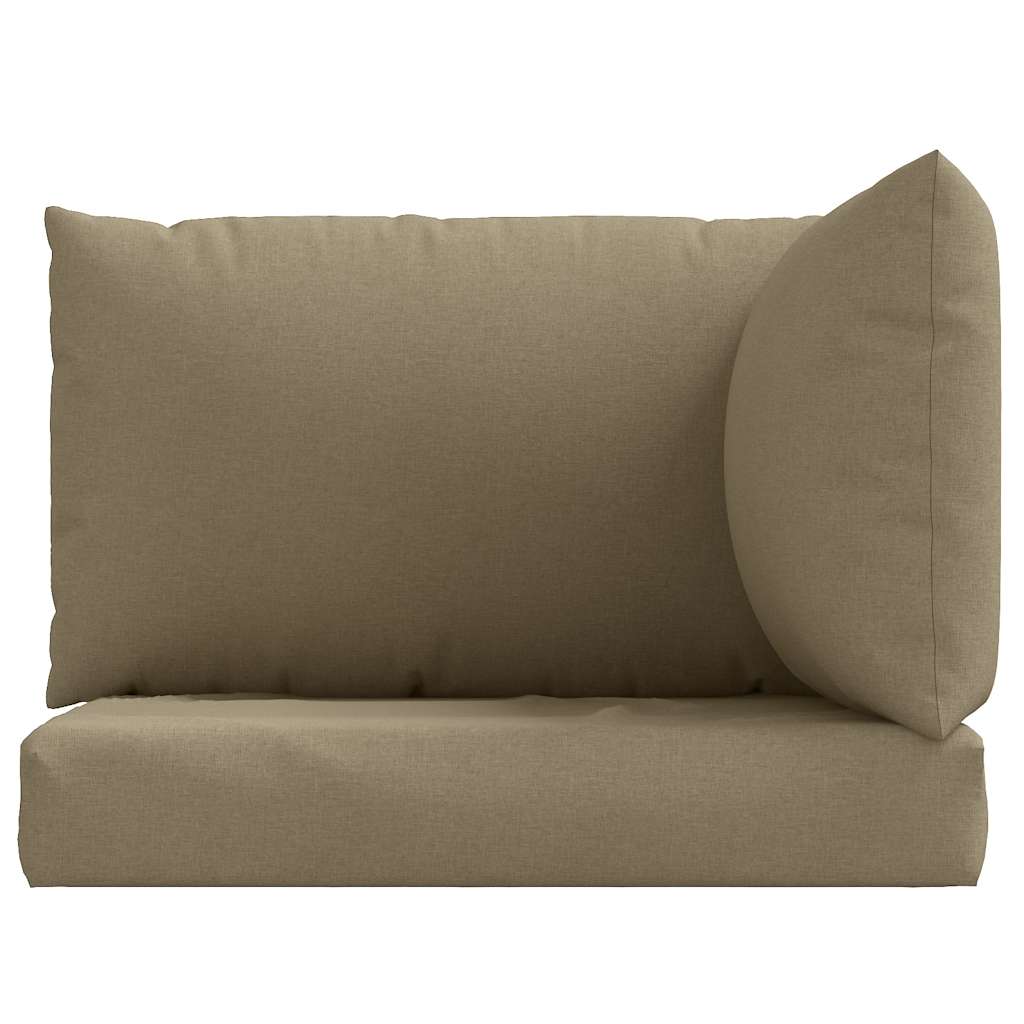 vidaXL Poduszki na sofę z palet, 3 szt., taupe melanż, tkanina