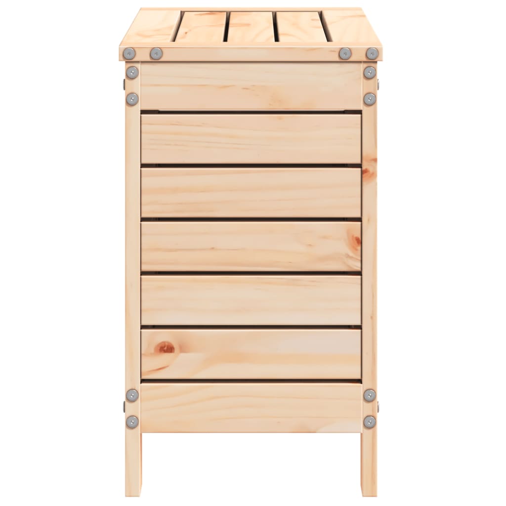 vidaXL Podnóżek ogrodowy, 62x31,5x52 cm, lite drewno sosnowe