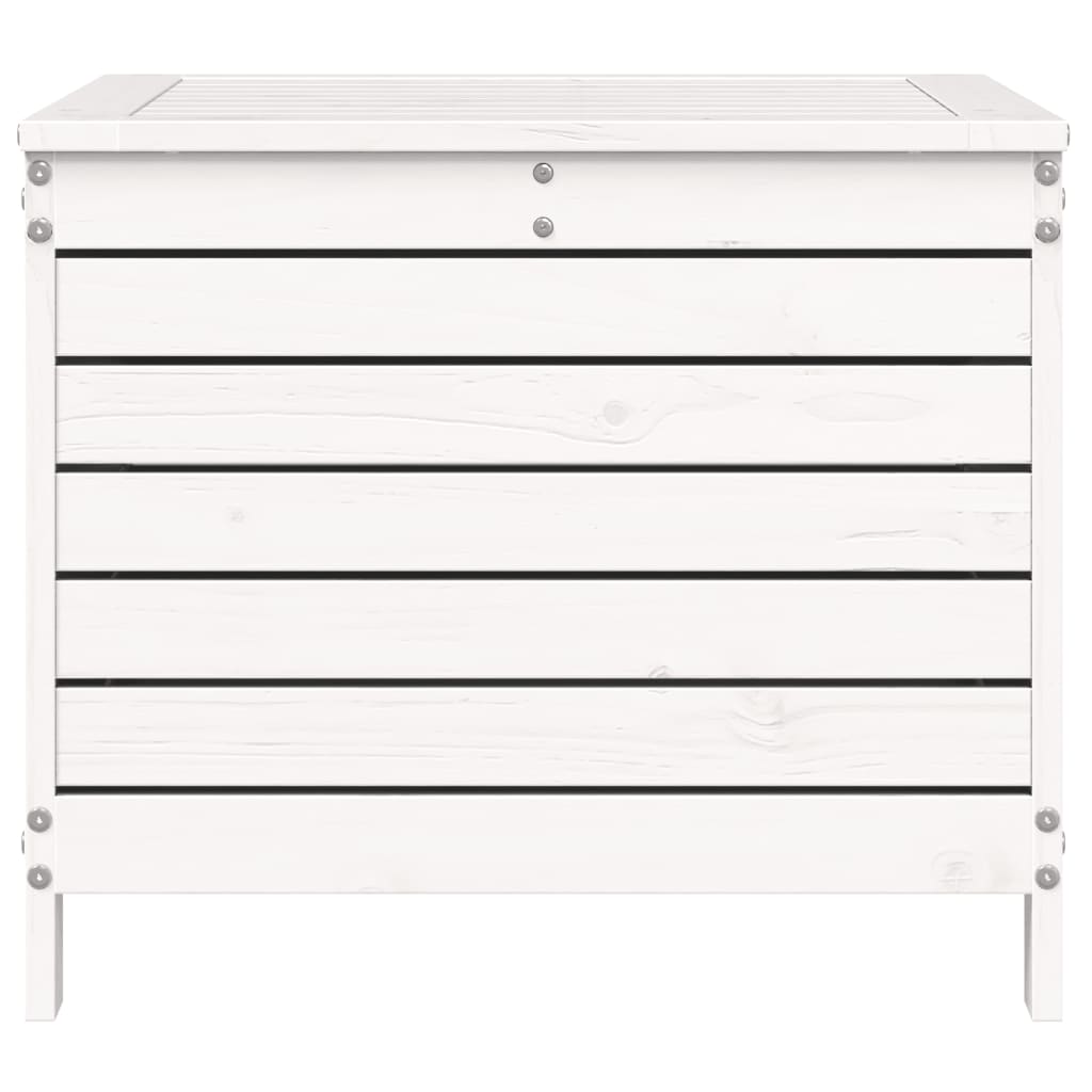 vidaXL Podnóżek ogrodowy, biały, 62x63,5x53,5 cm, lite drewno sosnowe