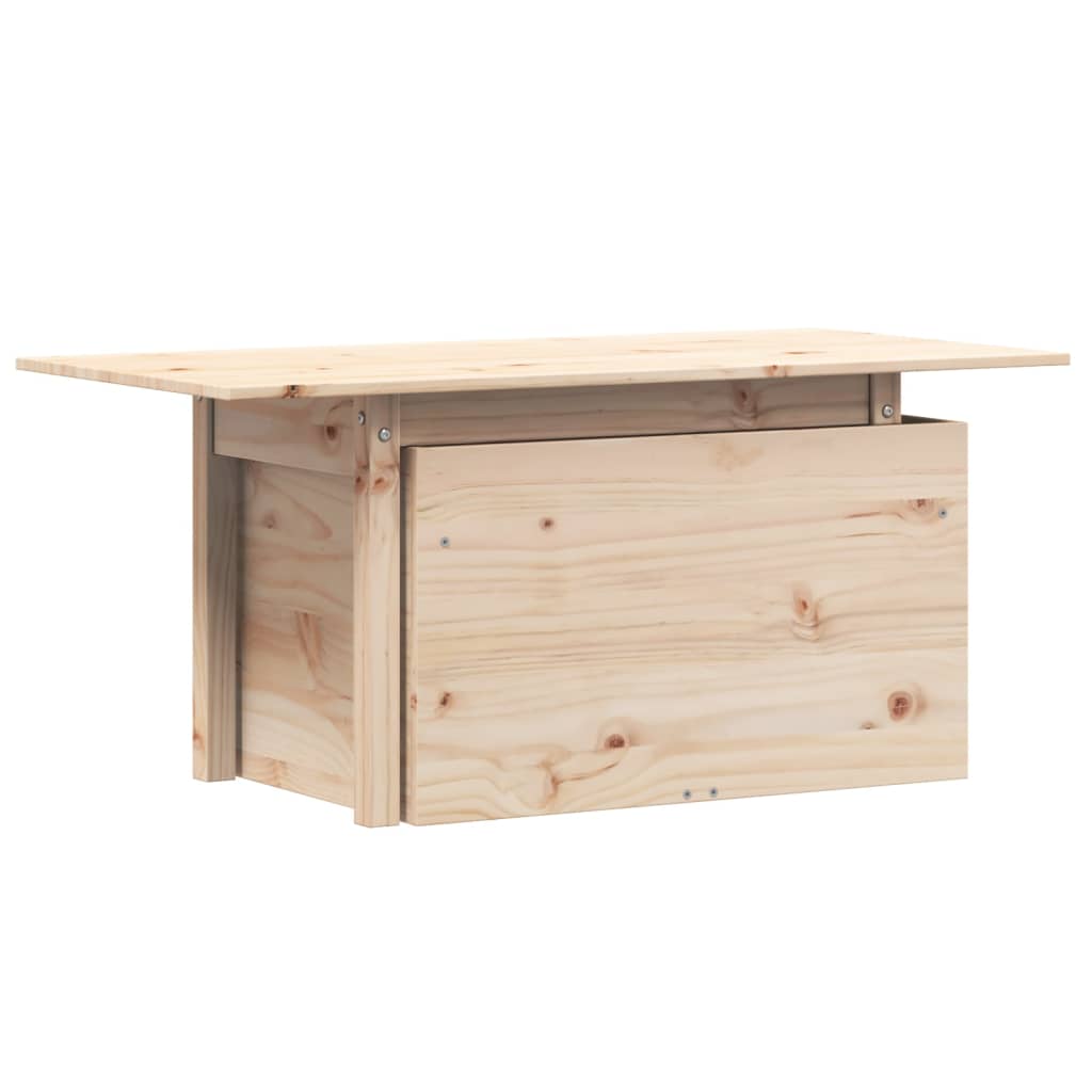 vidaXL Stolik ogrodowy, 100x50x75 cm, lite drewno sosnowe