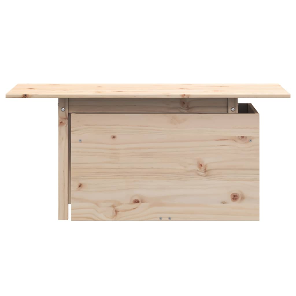 vidaXL Stolik ogrodowy, 100x50x75 cm, lite drewno sosnowe