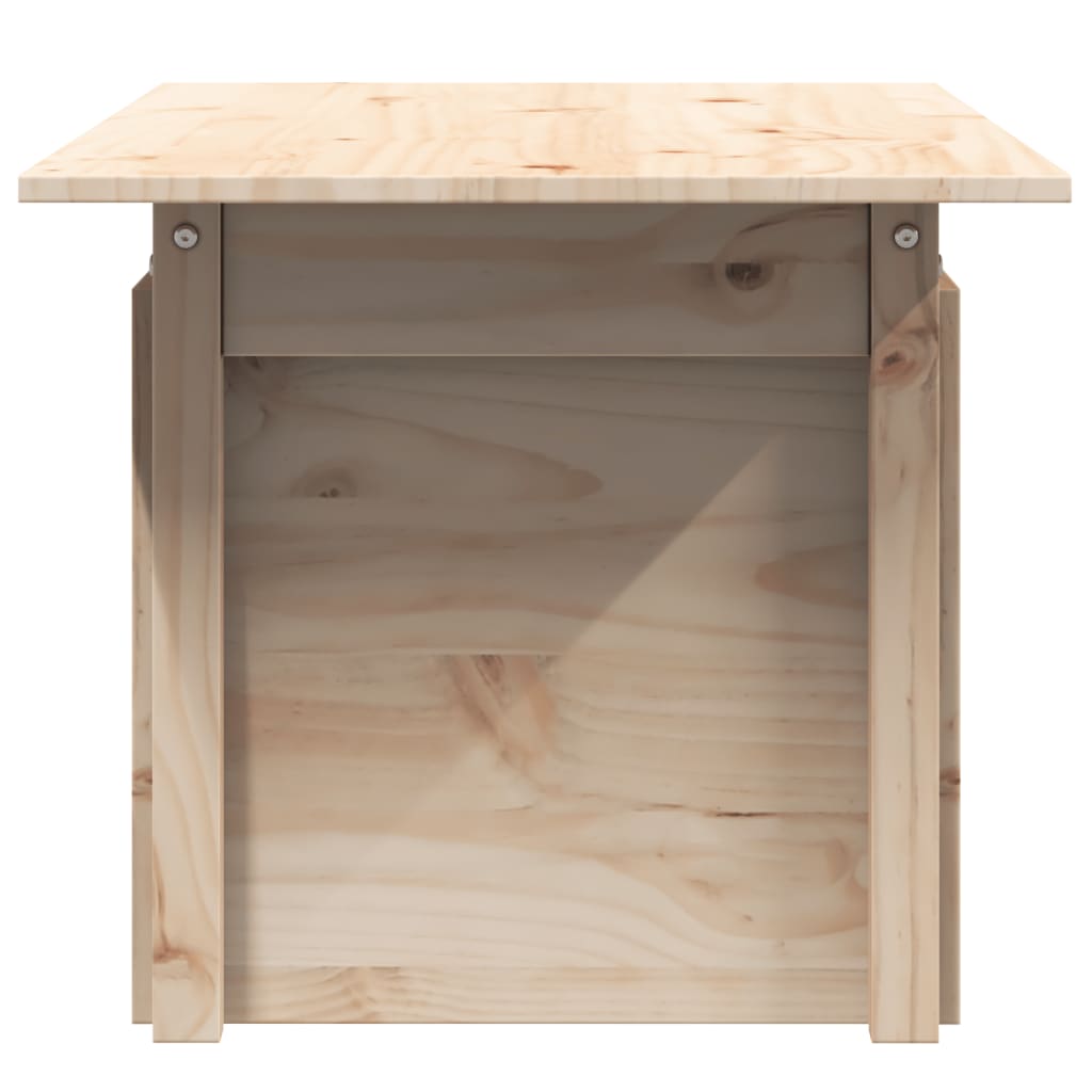 vidaXL Stolik ogrodowy, 100x50x75 cm, lite drewno sosnowe