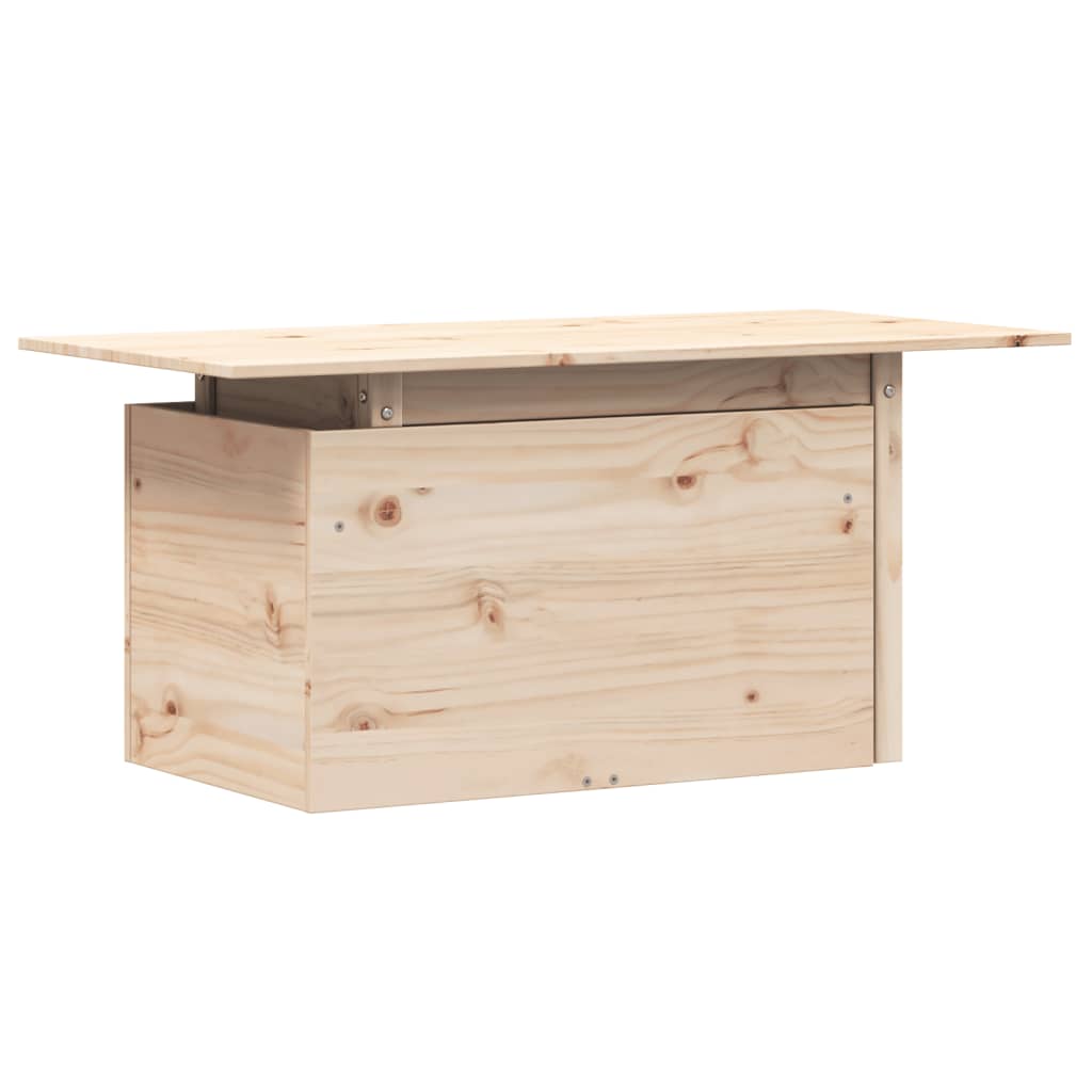 vidaXL Stolik ogrodowy, 100x50x75 cm, lite drewno sosnowe