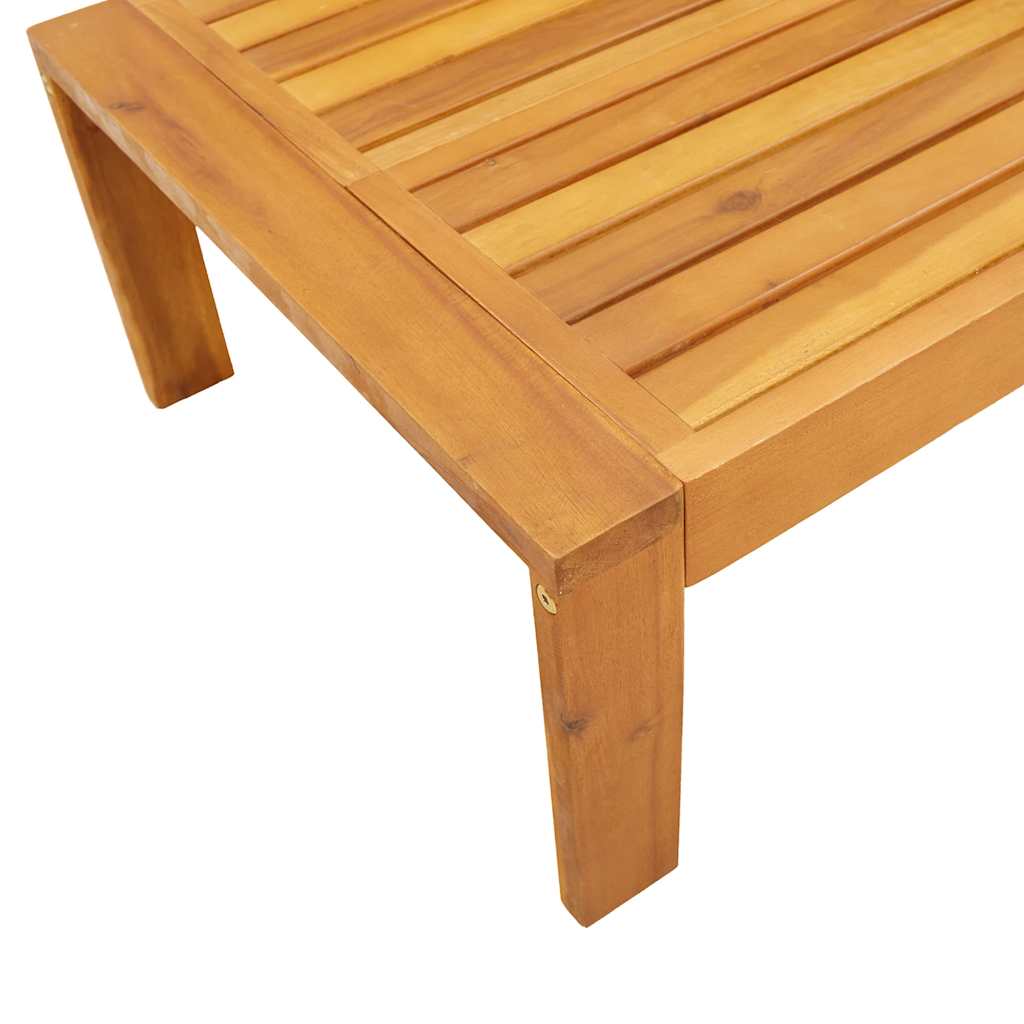 vidaXL Stolik ogrodowy, 100x50x27 cm, lite drewno akacjowe