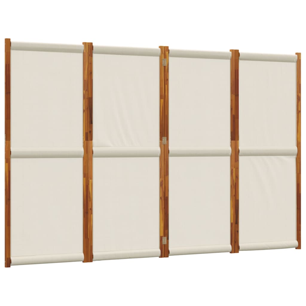 vidaXL Parawan 4-panelowy, jasnoszary, 280x180 cm