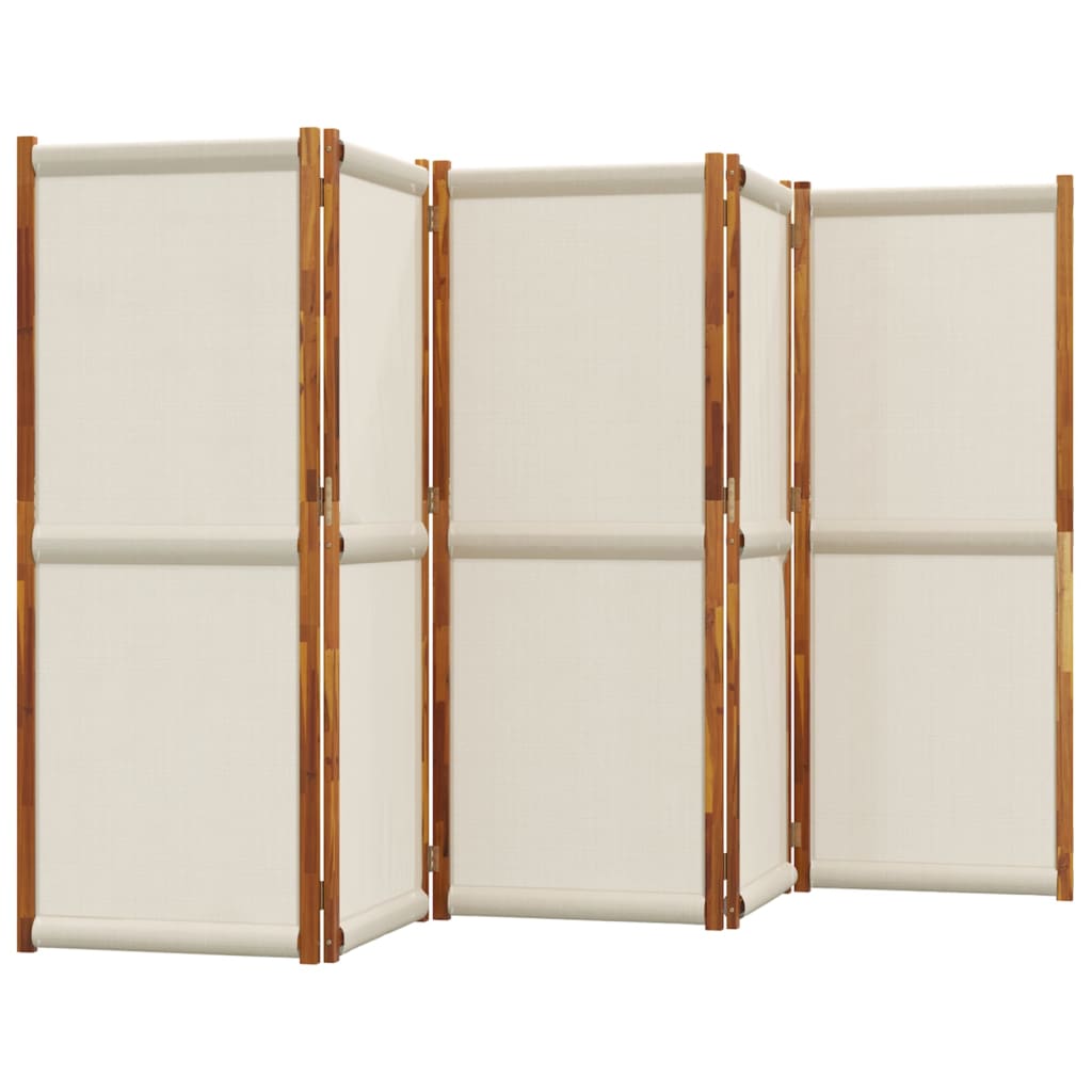 vidaXL Parawan 5-panelowy, jasnoszary, 350x180 cm