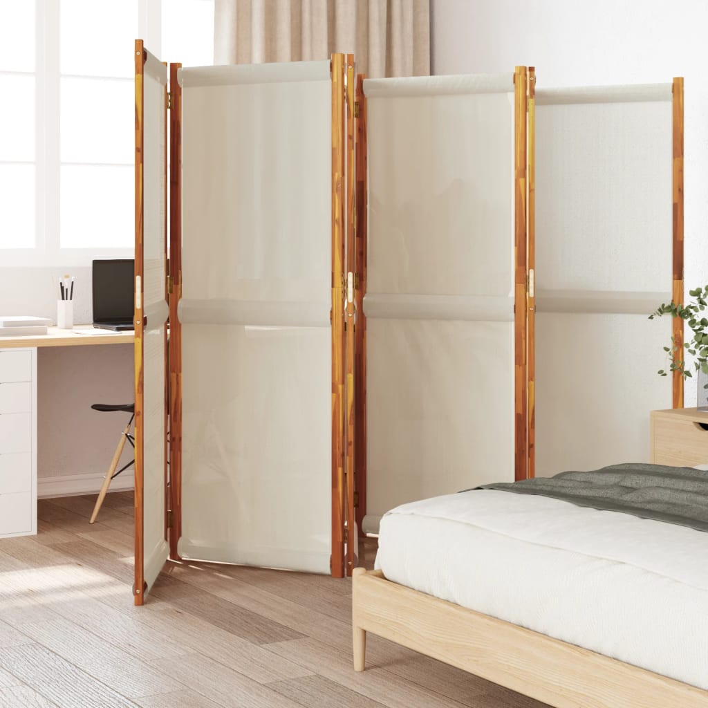 vidaXL Parawan 6-panelowy, jasnoszary, 420x180 cm