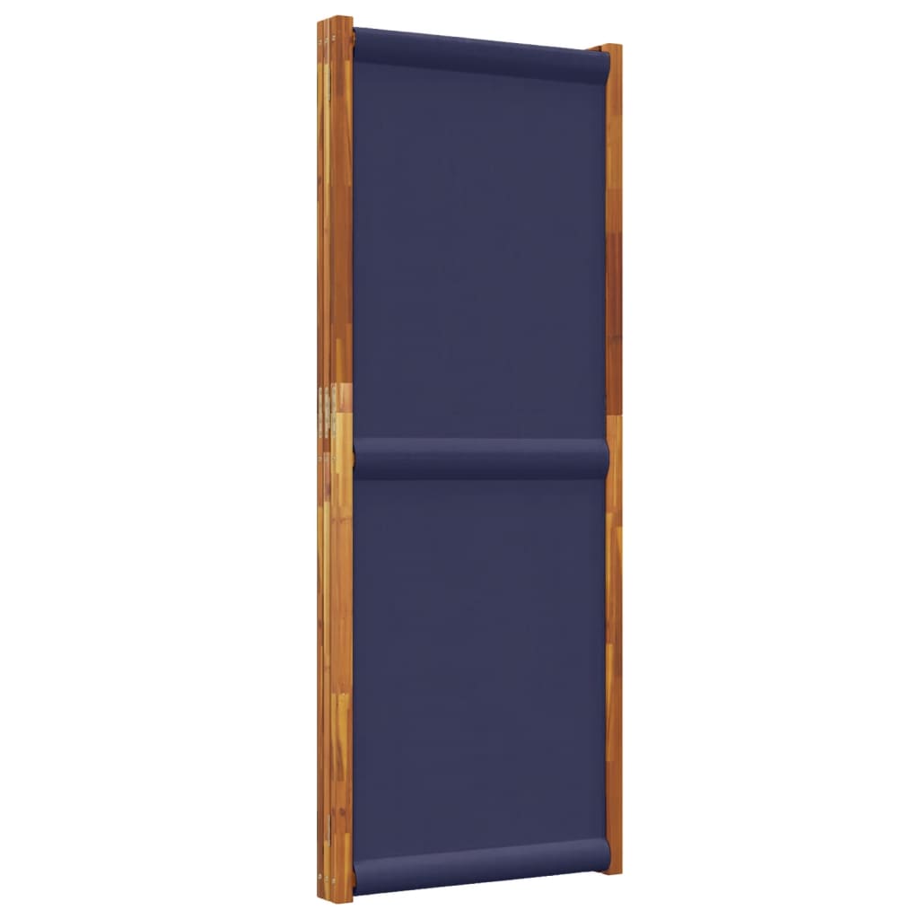 vidaXL Parawan 3-panelowy, ciemnoniebieski, 210x180 cm