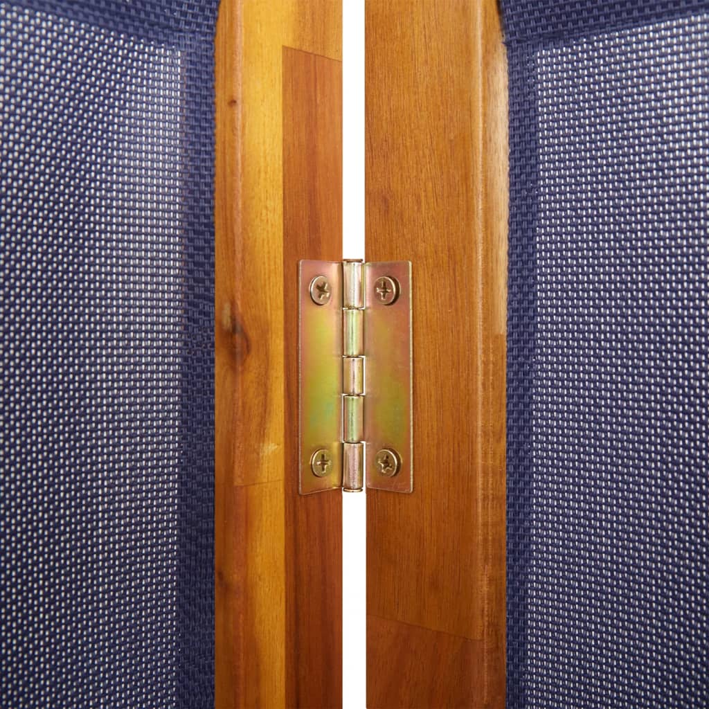 vidaXL Parawan 3-panelowy, ciemnoniebieski, 210x180 cm