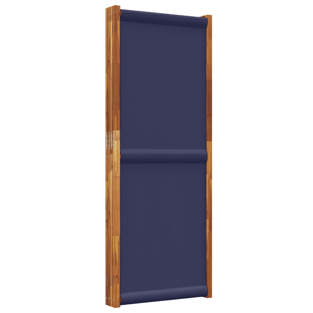 vidaXL Parawan 4-panelowy, ciemnoniebieski, 280x180 cm