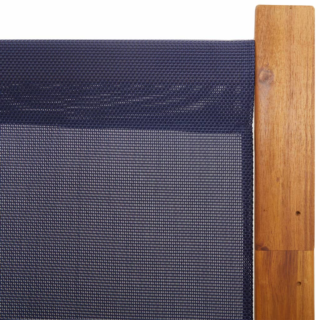 vidaXL Parawan 4-panelowy, ciemnoniebieski, 280x180 cm