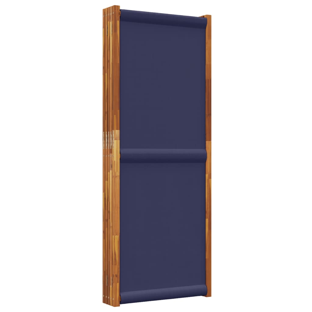 vidaXL Parawan 5-panelowy, ciemnoniebieski, 350x180 cm