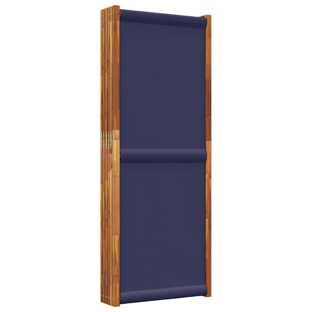 vidaXL Parawan 6-panelowy, ciemnoniebieski, 420x180 cm
