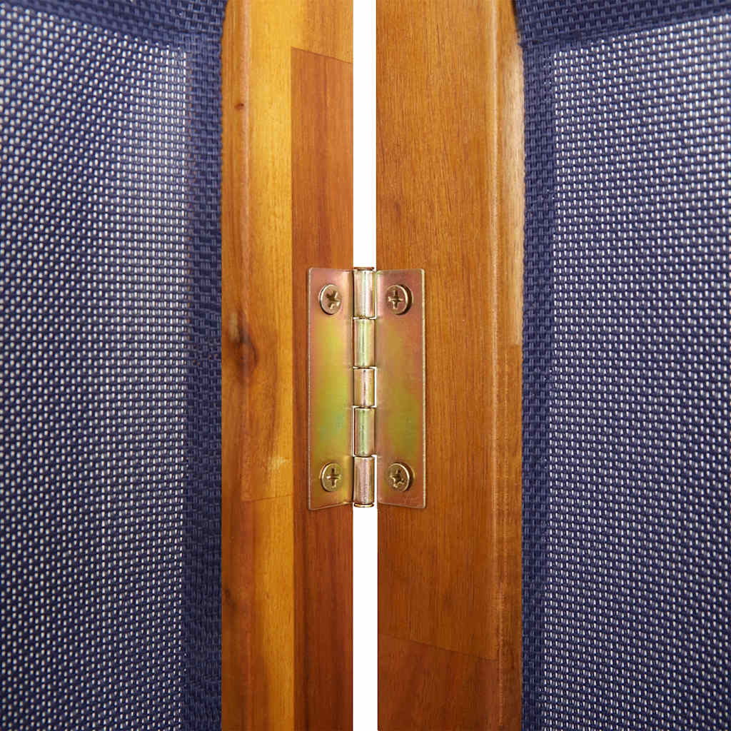 vidaXL Parawan 6-panelowy, ciemnoniebieski, 420x180 cm