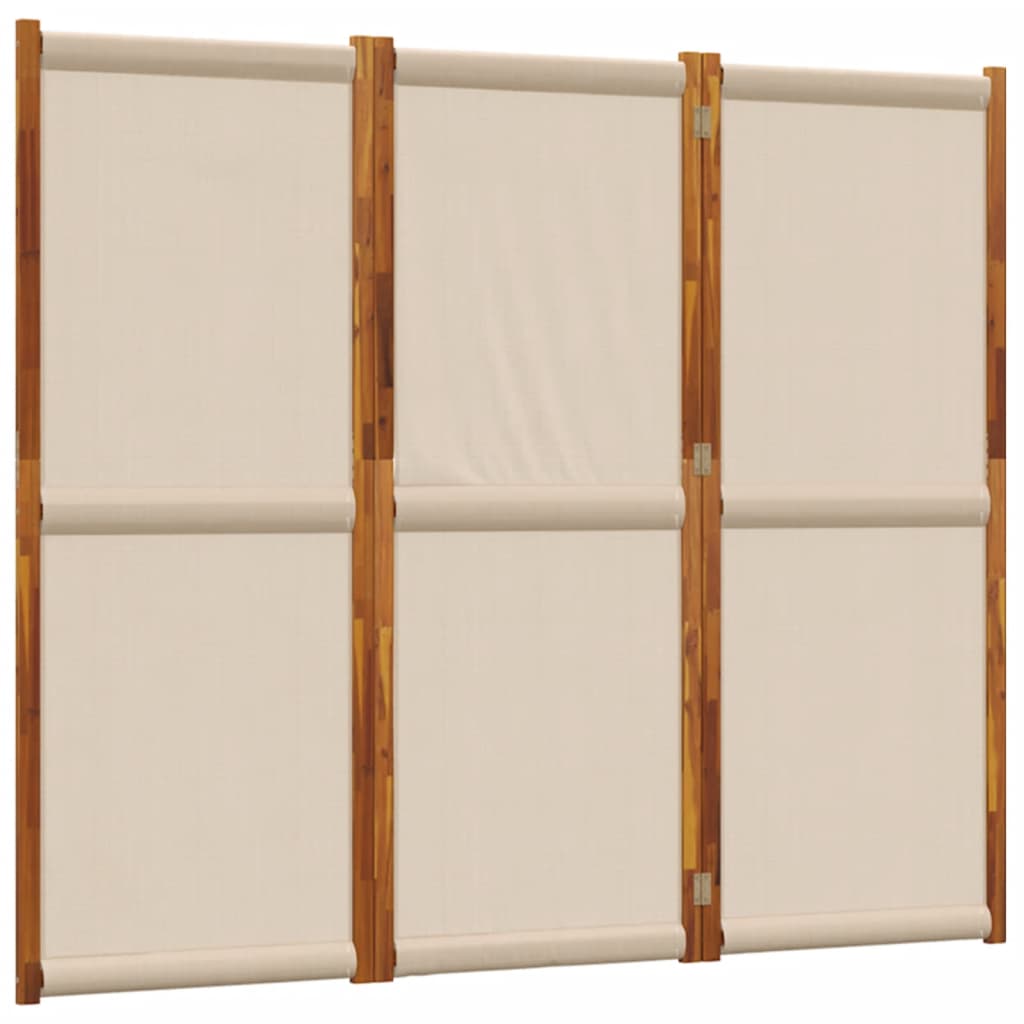 vidaXL Parawan 3-panelowy, taupe, 210x180 cm