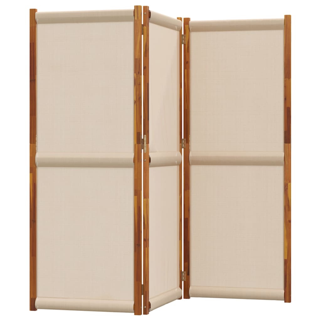 vidaXL Parawan 3-panelowy, taupe, 210x180 cm