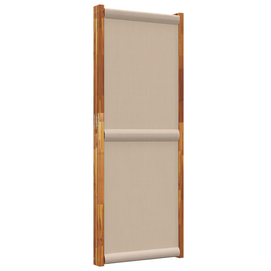 vidaXL Parawan 3-panelowy, taupe, 210x180 cm