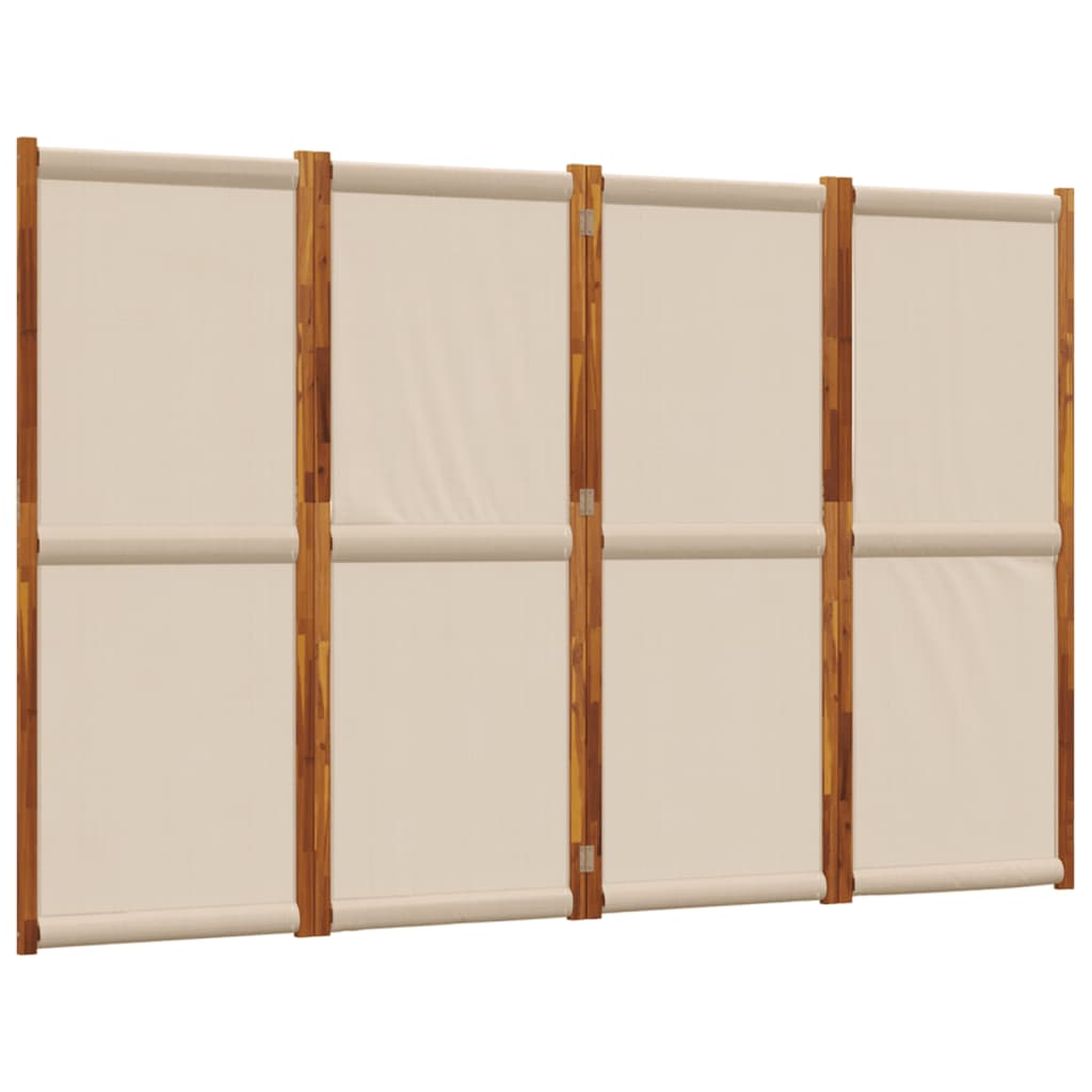 vidaXL Parawan 4-panelowy, taupe, 280x180 cm