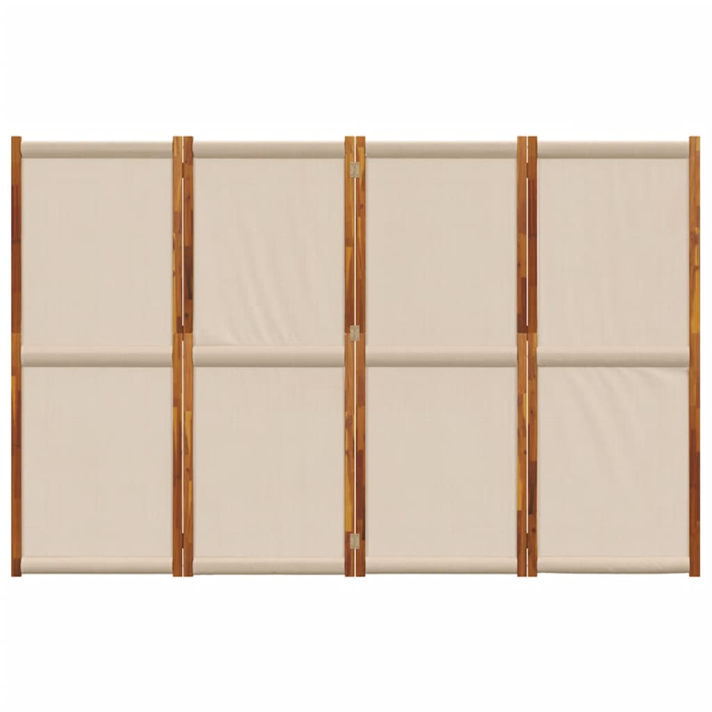 vidaXL Parawan 4-panelowy, taupe, 280x180 cm