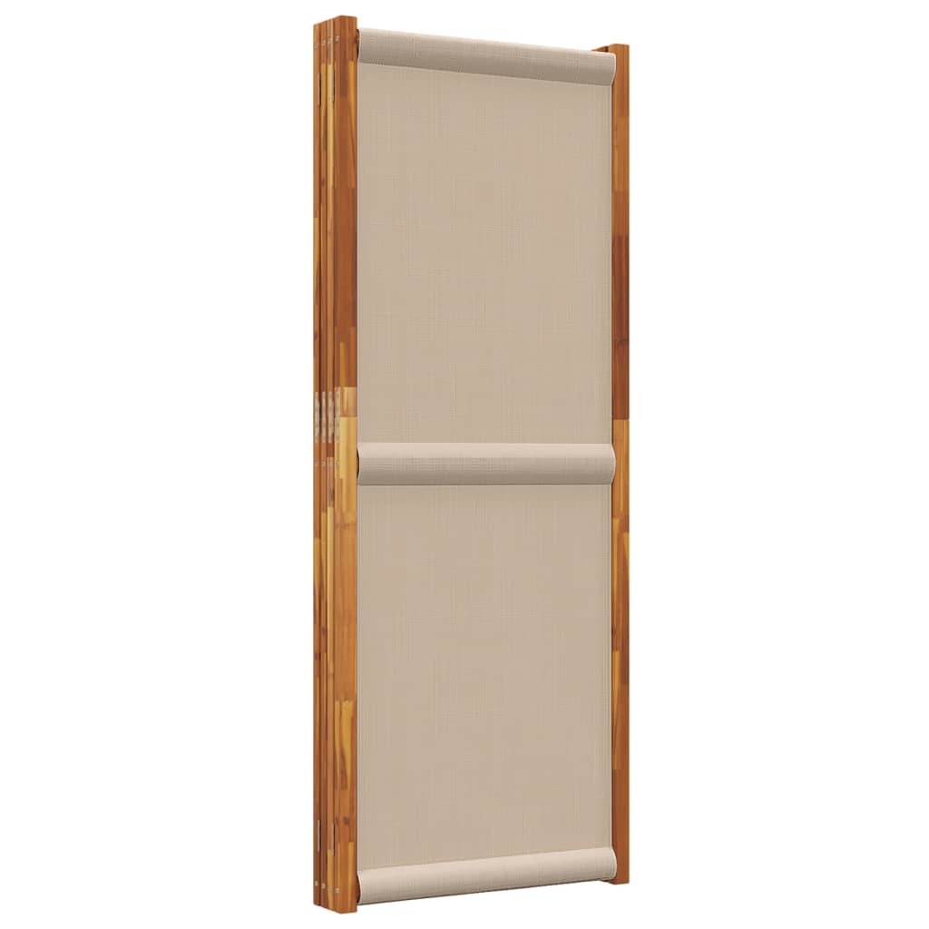 vidaXL Parawan 4-panelowy, taupe, 280x180 cm