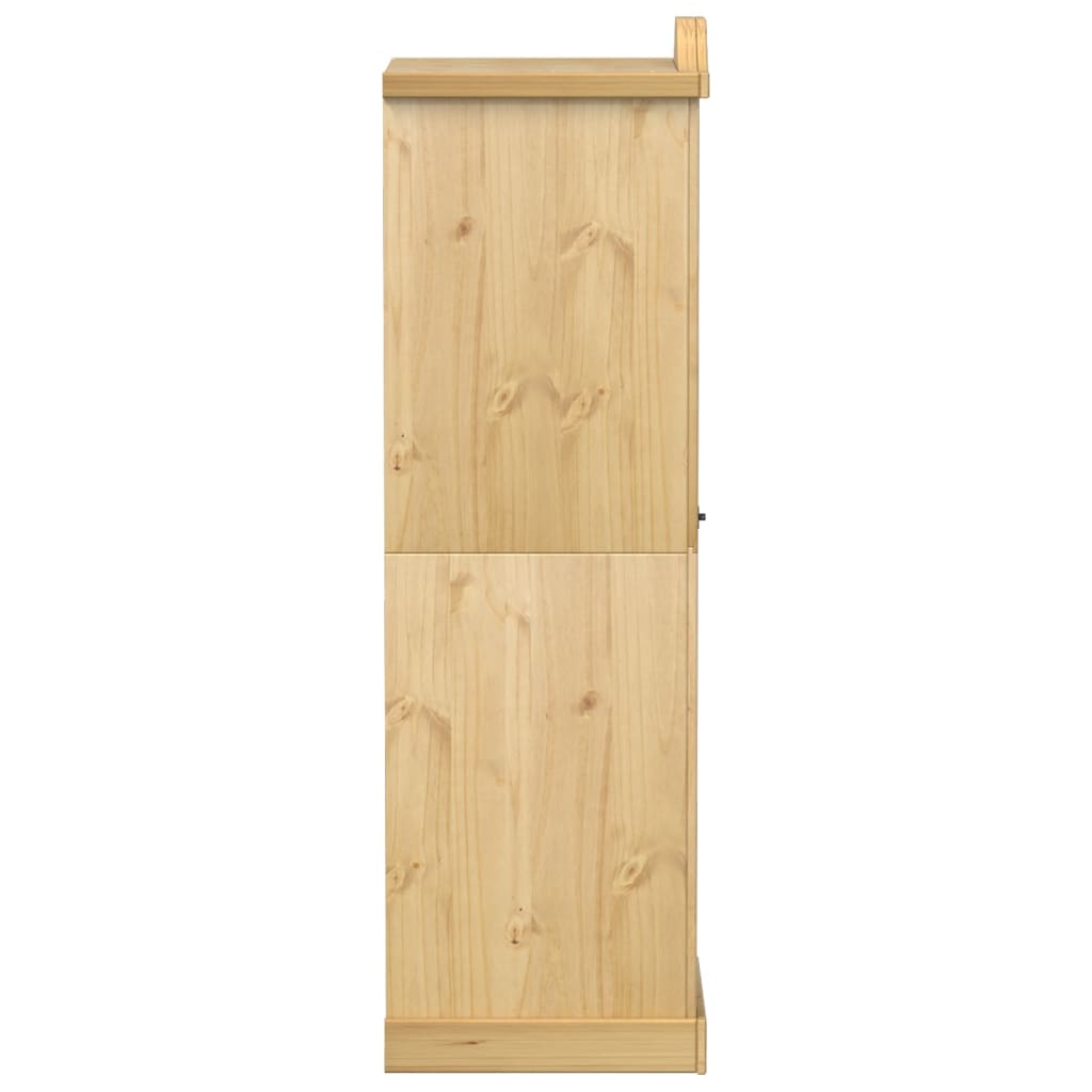 vidaXL Szafa Corona, 55x52x170 cm, lite drewno sosnowe