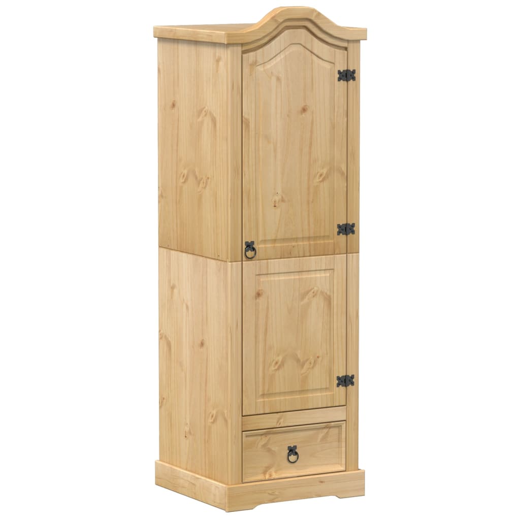 vidaXL Szafa Corona, 55x52x170 cm, lite drewno sosnowe