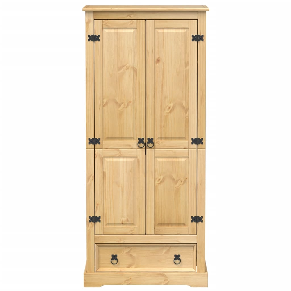 vidaXL Szafa Corona, 76x50x170 cm, lite drewno sosnowe
