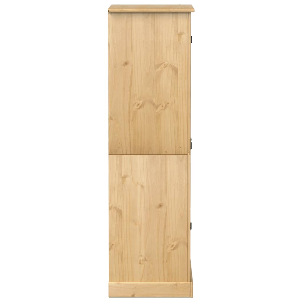 vidaXL Szafa Corona, 76x50x170 cm, lite drewno sosnowe