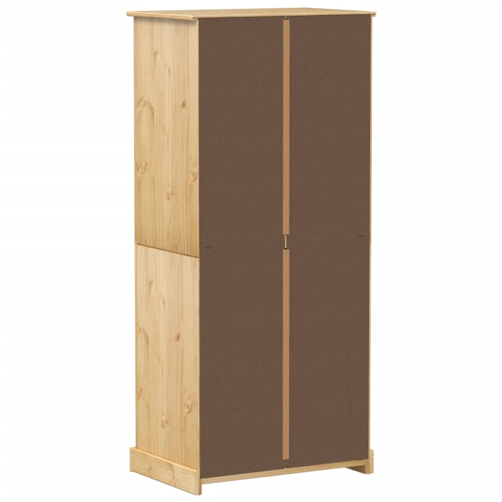 vidaXL Szafa Corona, 76x50x170 cm, lite drewno sosnowe