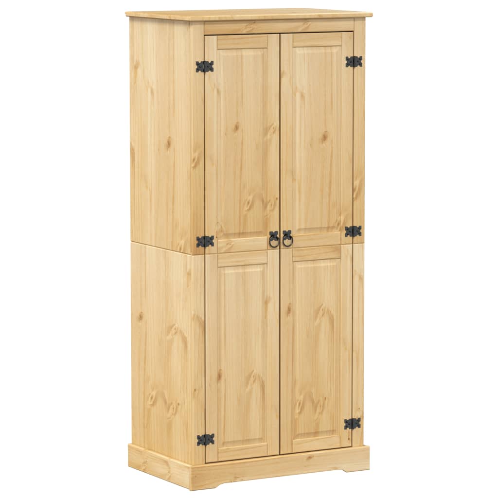 vidaXL Szafa Corona, 76x50x170 cm, lite drewno sosnowe