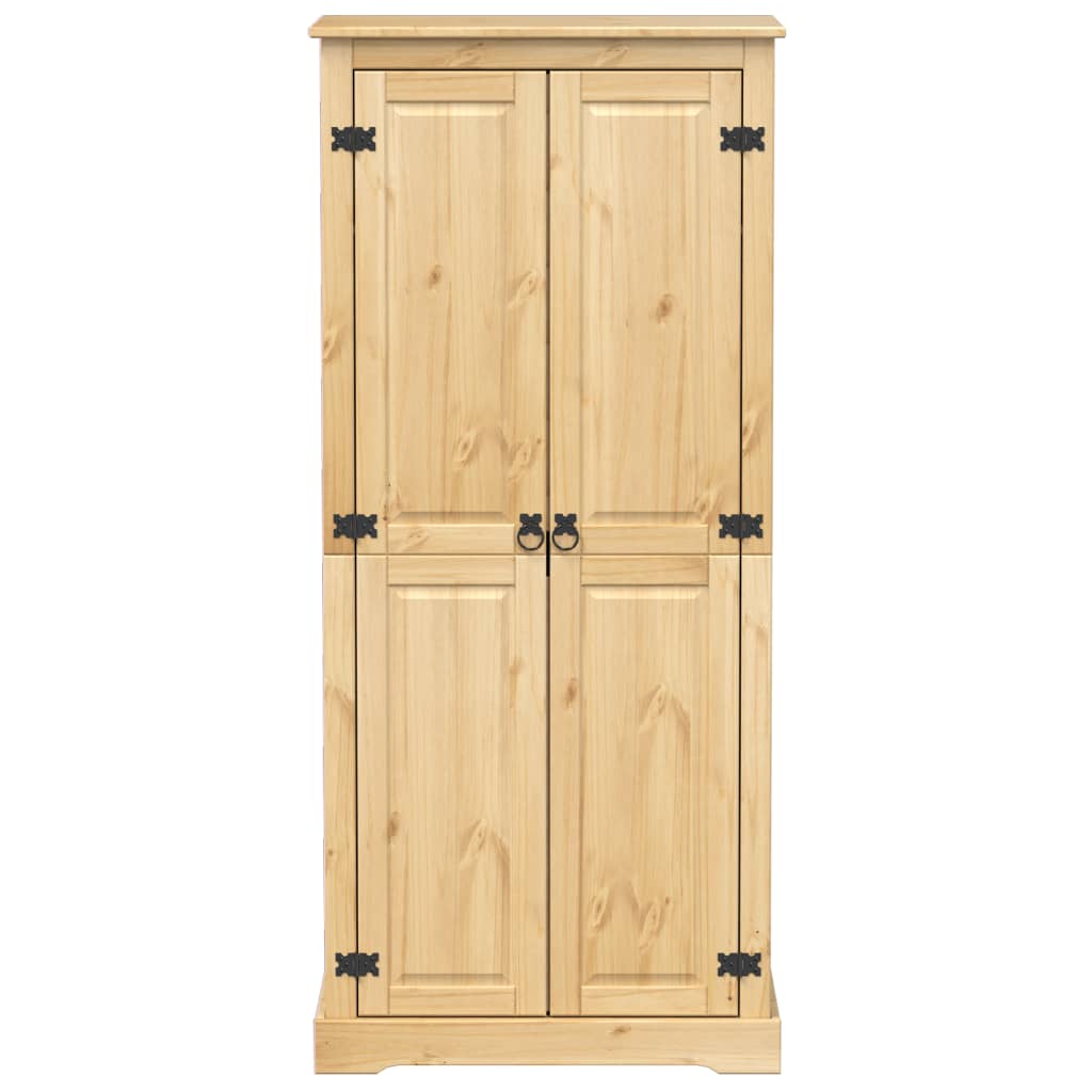 vidaXL Szafa Corona, 76x50x170 cm, lite drewno sosnowe