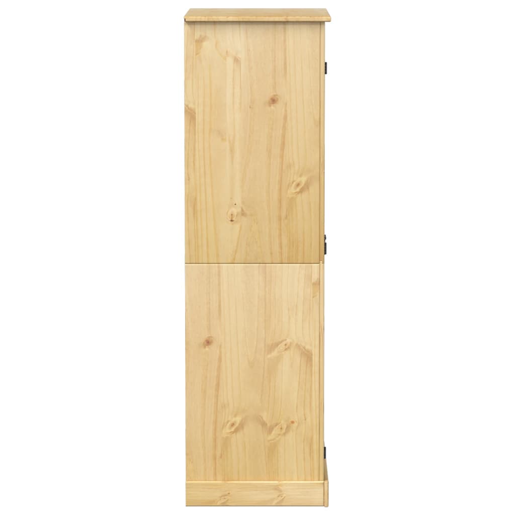 vidaXL Szafa Corona, 76x50x170 cm, lite drewno sosnowe