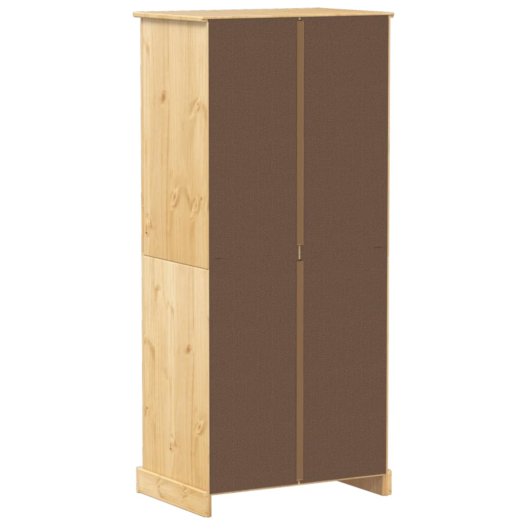 vidaXL Szafa Corona, 76x50x170 cm, lite drewno sosnowe