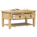 vidaXL Stolik kawowy z szufladami Corona, 85x50x45 cm, drewno sosnowe