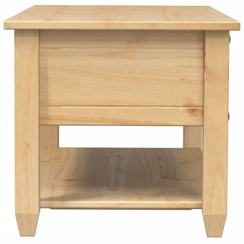 vidaXL Stolik kawowy z szufladami Corona, 100x48x45 cm, drewno sosnowe