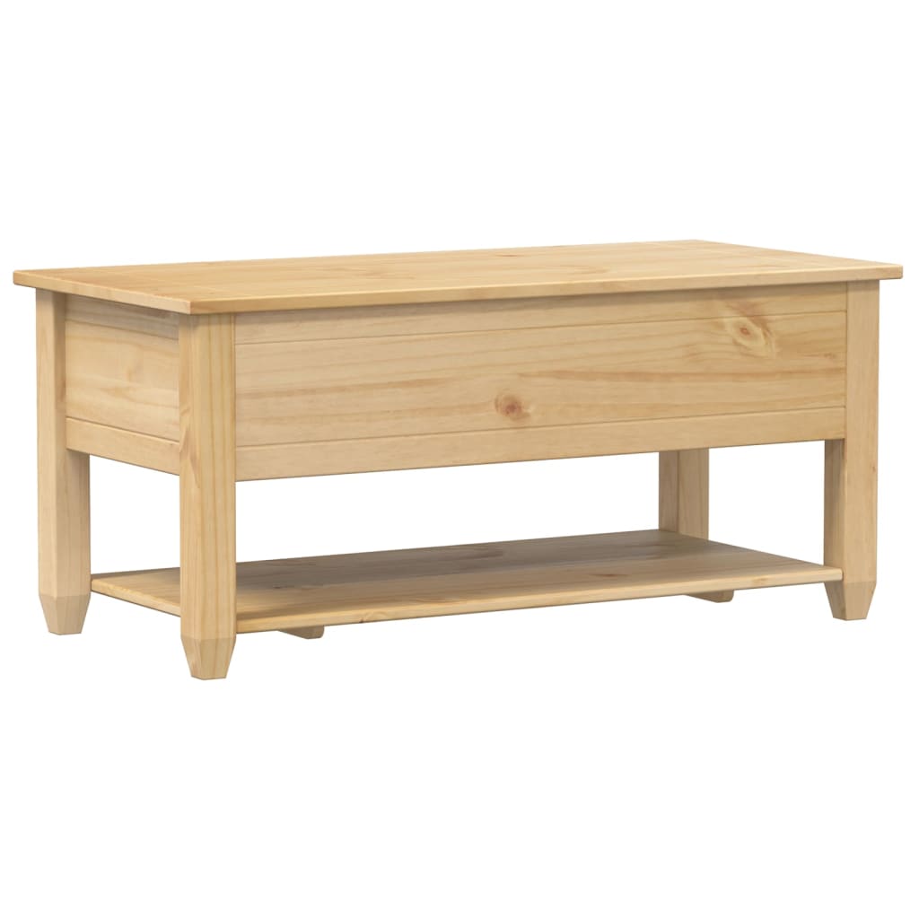 vidaXL Stolik kawowy z szufladami Corona, 100x48x45 cm, drewno sosnowe