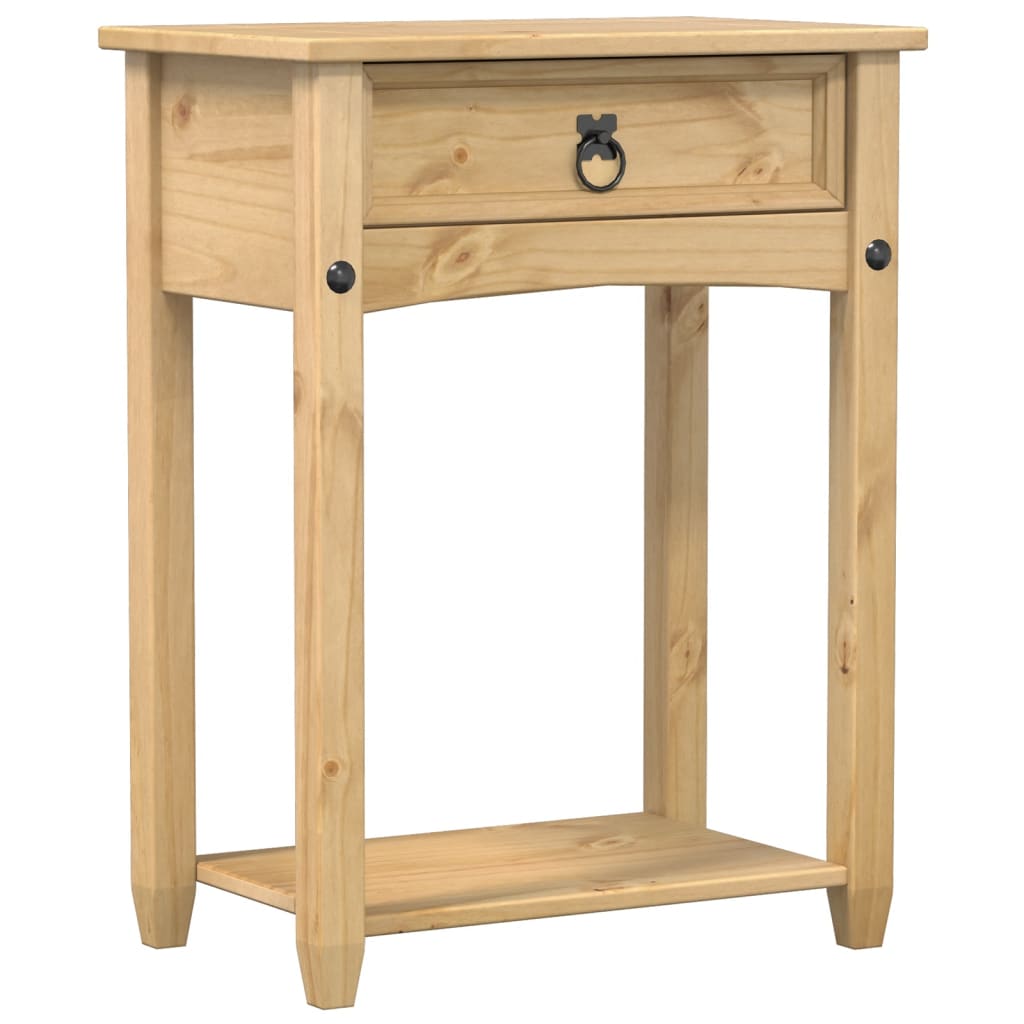 vidaXL Stolik konsolowy Corona, 55x35x73 cm, lite drewno sosnowe
