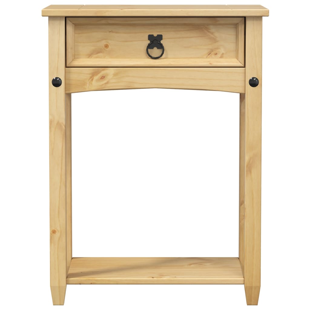 vidaXL Stolik konsolowy Corona, 55x35x73 cm, lite drewno sosnowe