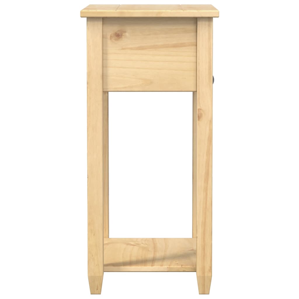 vidaXL Stolik konsolowy Corona, 55x35x73 cm, lite drewno sosnowe