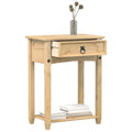 vidaXL Stolik konsolowy Corona, 55x35x73 cm, lite drewno sosnowe