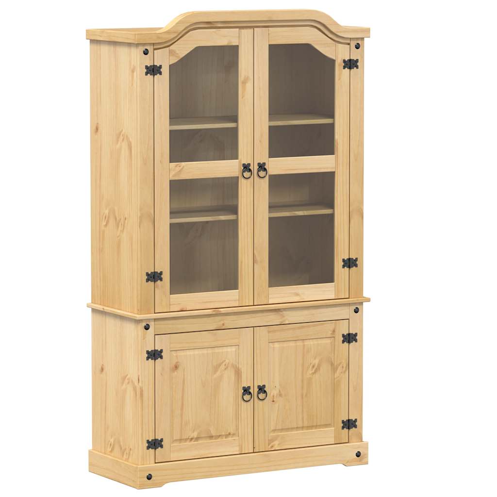 vidaXL Witryna Corona, 103,5x42x180 cm, lite drewno sosnowe