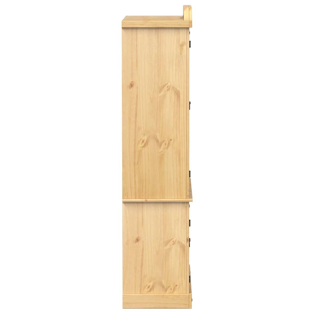 vidaXL Witryna Corona, 103,5x42x180 cm, lite drewno sosnowe