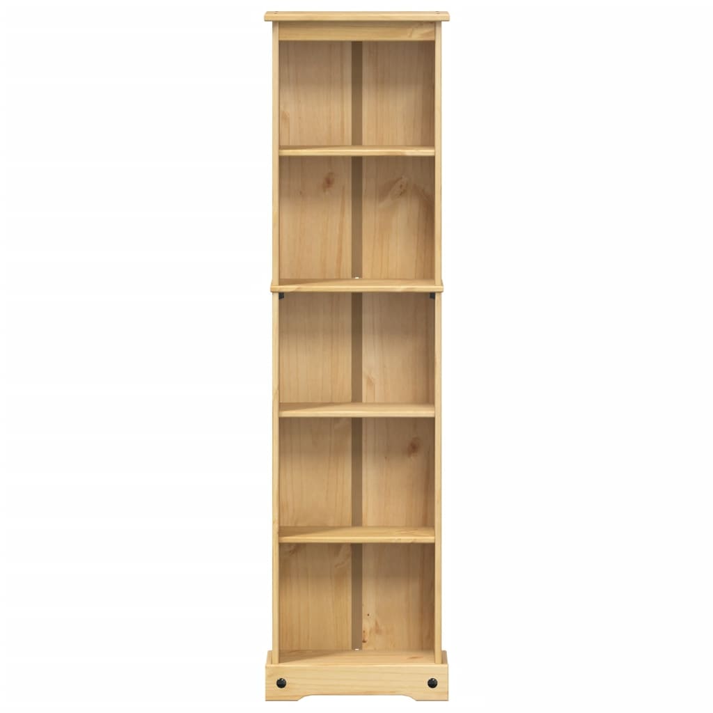 vidaXL Biblioteczka Corona, 46x20x170 cm, lite drewno sosnowe