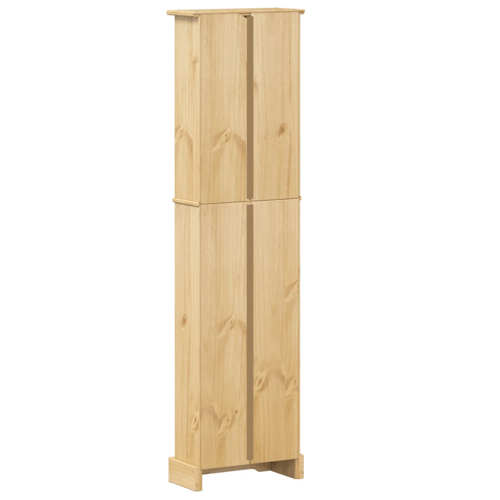 vidaXL Biblioteczka Corona, 46x20x170 cm, lite drewno sosnowe