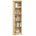 vidaXL Biblioteczka Corona, 46x20x170 cm, lite drewno sosnowe