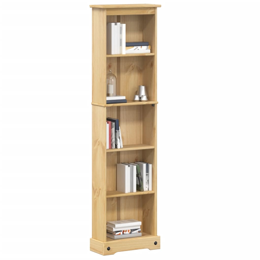 vidaXL Biblioteczka Corona, 46x20x170 cm, lite drewno sosnowe