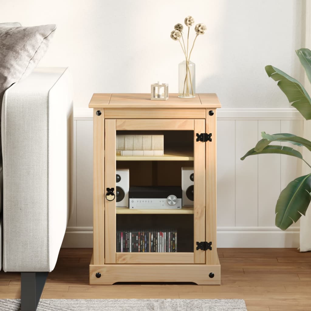 vidaXL Szafka multimedialna Corona, 60x50x82 cm, lite drewno sosnowe